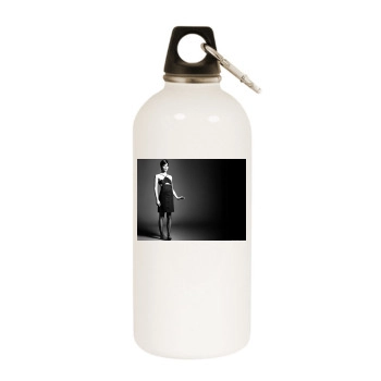 Selma Blair White Water Bottle With Carabiner