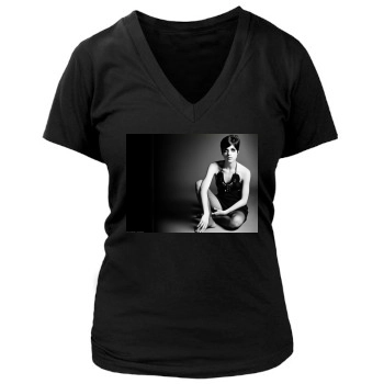 Selma Blair Women's Deep V-Neck TShirt