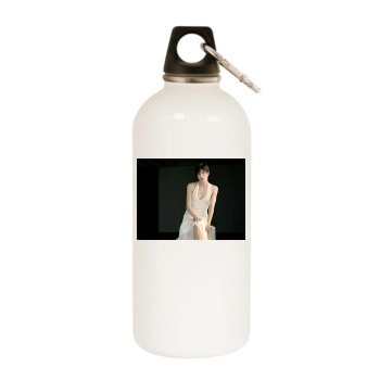 Selma Blair White Water Bottle With Carabiner