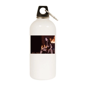 Selma Blair White Water Bottle With Carabiner