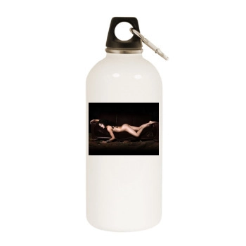 Selma Blair White Water Bottle With Carabiner