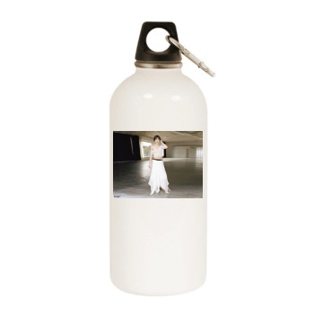 Selma Blair White Water Bottle With Carabiner