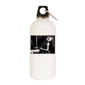 Selma Blair White Water Bottle With Carabiner