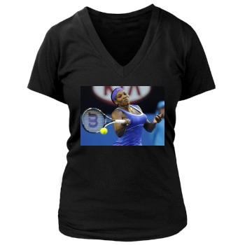 Serena Williams Women's Deep V-Neck TShirt