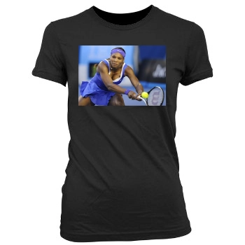 Serena Williams Women's Junior Cut Crewneck T-Shirt