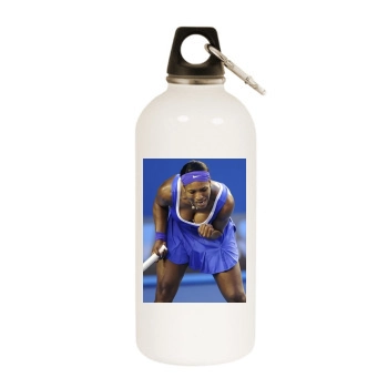 Serena Williams White Water Bottle With Carabiner