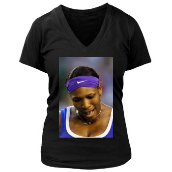 Serena Williams Women's Deep V-Neck TShirt