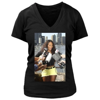 Serena Williams Women's Deep V-Neck TShirt