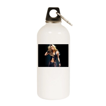 Shakira White Water Bottle With Carabiner