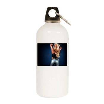 Shakira White Water Bottle With Carabiner