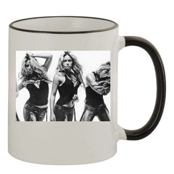 Shakira 11oz Colored Rim & Handle Mug