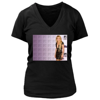 Shakira Women's Deep V-Neck TShirt