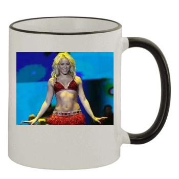 Shakira 11oz Colored Rim & Handle Mug