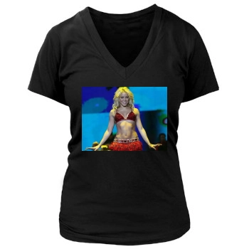 Shakira Women's Deep V-Neck TShirt