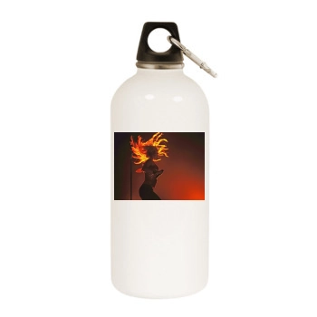 Shakira White Water Bottle With Carabiner