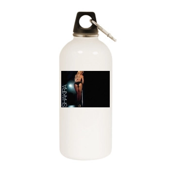 Shakira White Water Bottle With Carabiner