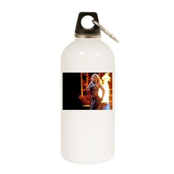 Shakira White Water Bottle With Carabiner