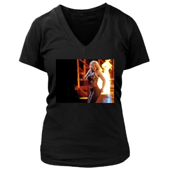 Shakira Women's Deep V-Neck TShirt