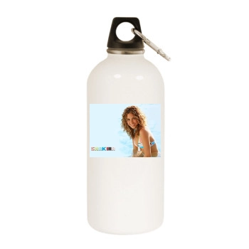 Shakira White Water Bottle With Carabiner