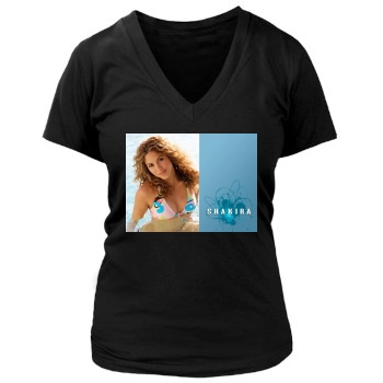 Shakira Women's Deep V-Neck TShirt