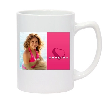 Shakira 14oz White Statesman Mug