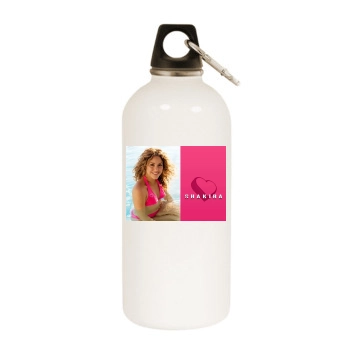 Shakira White Water Bottle With Carabiner