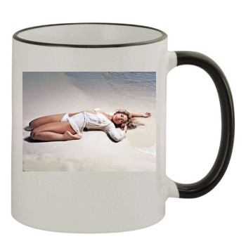 Shakira 11oz Colored Rim & Handle Mug