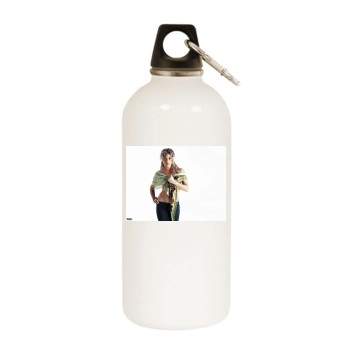 Shakira White Water Bottle With Carabiner