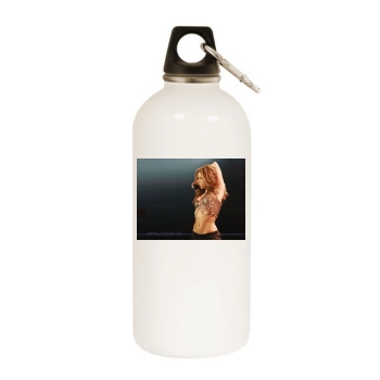 Shakira White Water Bottle With Carabiner