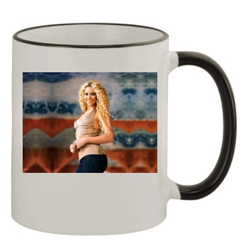 Shakira 11oz Colored Rim & Handle Mug