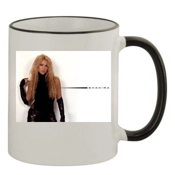 Shakira 11oz Colored Rim & Handle Mug