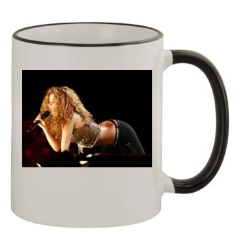 Shakira 11oz Colored Rim & Handle Mug