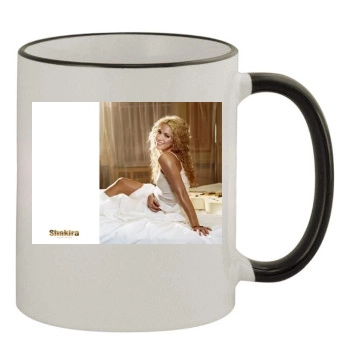 Shakira 11oz Colored Rim & Handle Mug