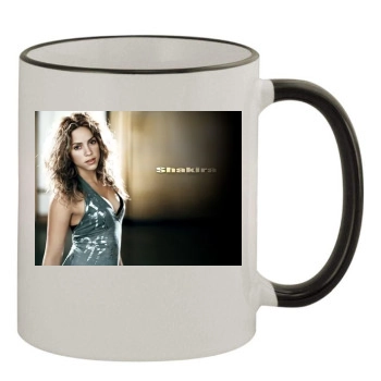 Shakira 11oz Colored Rim & Handle Mug