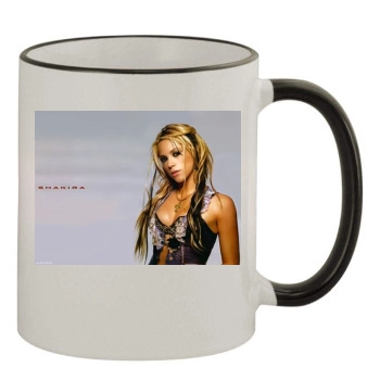 Shakira 11oz Colored Rim & Handle Mug