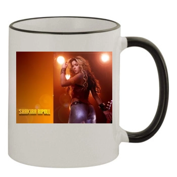 Shakira 11oz Colored Rim & Handle Mug