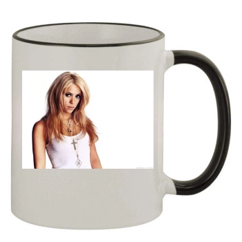 Shakira 11oz Colored Rim & Handle Mug