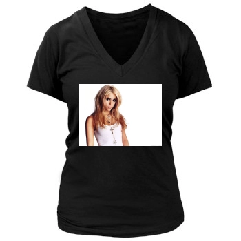 Shakira Women's Deep V-Neck TShirt