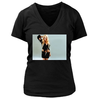 Shakira Women's Deep V-Neck TShirt