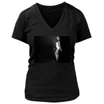 Shakira Women's Deep V-Neck TShirt