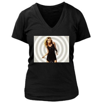 Shakira Women's Deep V-Neck TShirt