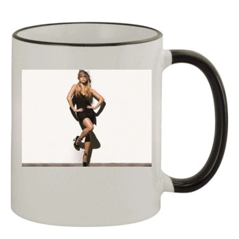 Shakira 11oz Colored Rim & Handle Mug