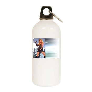 Shakira White Water Bottle With Carabiner