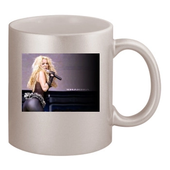 Shakira 11oz Metallic Silver Mug