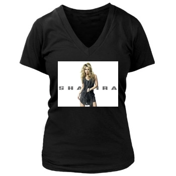 Shakira Women's Deep V-Neck TShirt