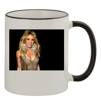 Shakira 11oz Colored Rim & Handle Mug