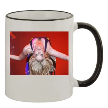 Shakira 11oz Colored Rim & Handle Mug