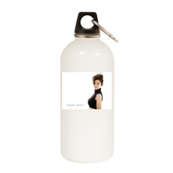 Shania Twain White Water Bottle With Carabiner