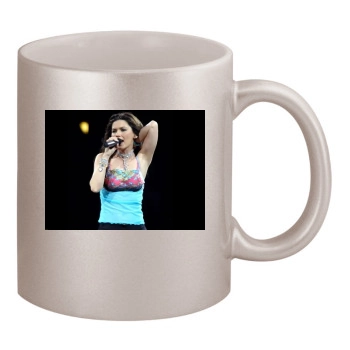 Shania Twain 11oz Metallic Silver Mug