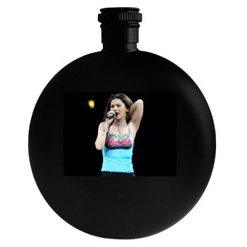 Shania Twain Round Flask